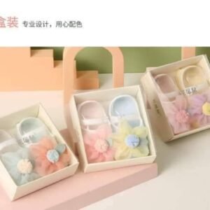 Baby Flower Booties Set