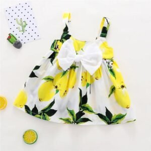 Summer Lemonade Big Bow Frock