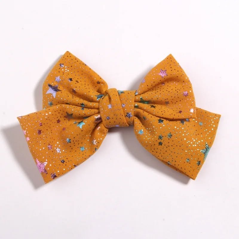 4.8″ , 12cm Glittery Star Bow Bands 4.8″ , 12cm Glittery Star Bow Bands