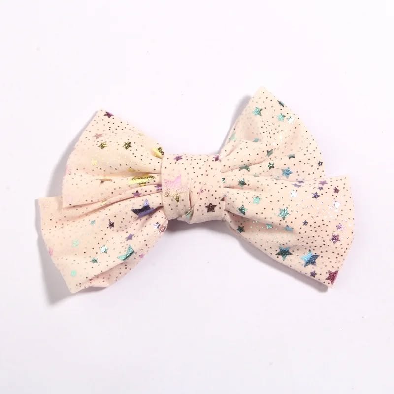 4.8″ , 12cm Glittery Star Bow Bands 4.8″ , 12cm Glittery Star Bow Bands