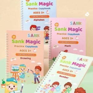 Pack of 4 magic practice copybooks