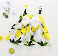 Summer Lemonade Big Bow Frock