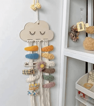 Wooden cloud Hairpins storage organizer