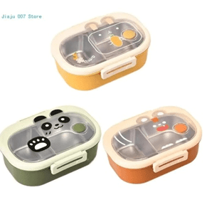 MF Accessories | Kids Feeding Set | Steel Inner Lunch Box | Multi Colours