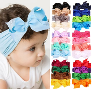 Trendy Big Bow Headband Ribbon Bow Soft Material