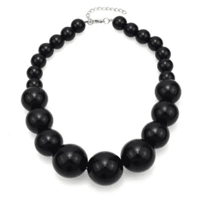 MF Accessories | big pearl necklace | black | kids | adults
