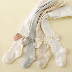 MF Accessories | summer mesh breathable bow leggings | white | beige | grey | peach pink