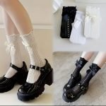 Spanish Lolita Hollow-out Bow Stockings