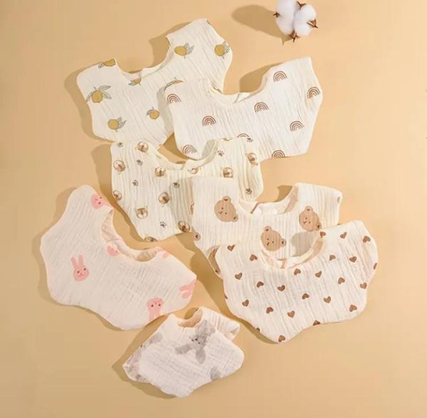 Muslin baby bibs