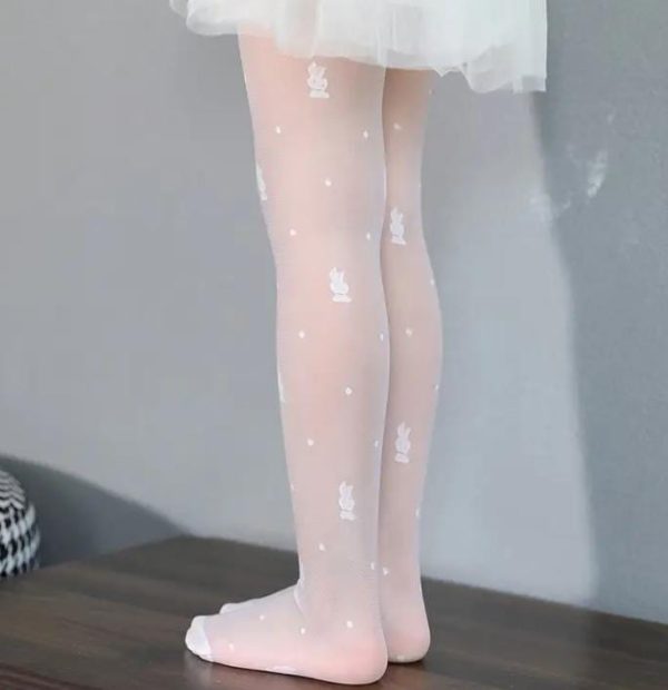 Bunny & Heart Soft Stockings | tights