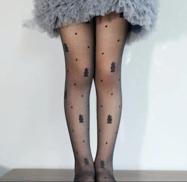 Bunny & Heart Soft Stockings | tights