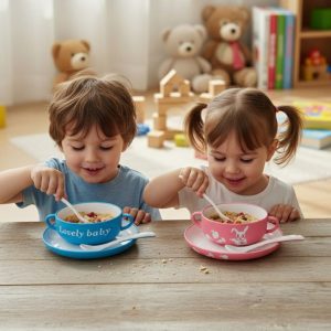 bowl spoon and plate set
