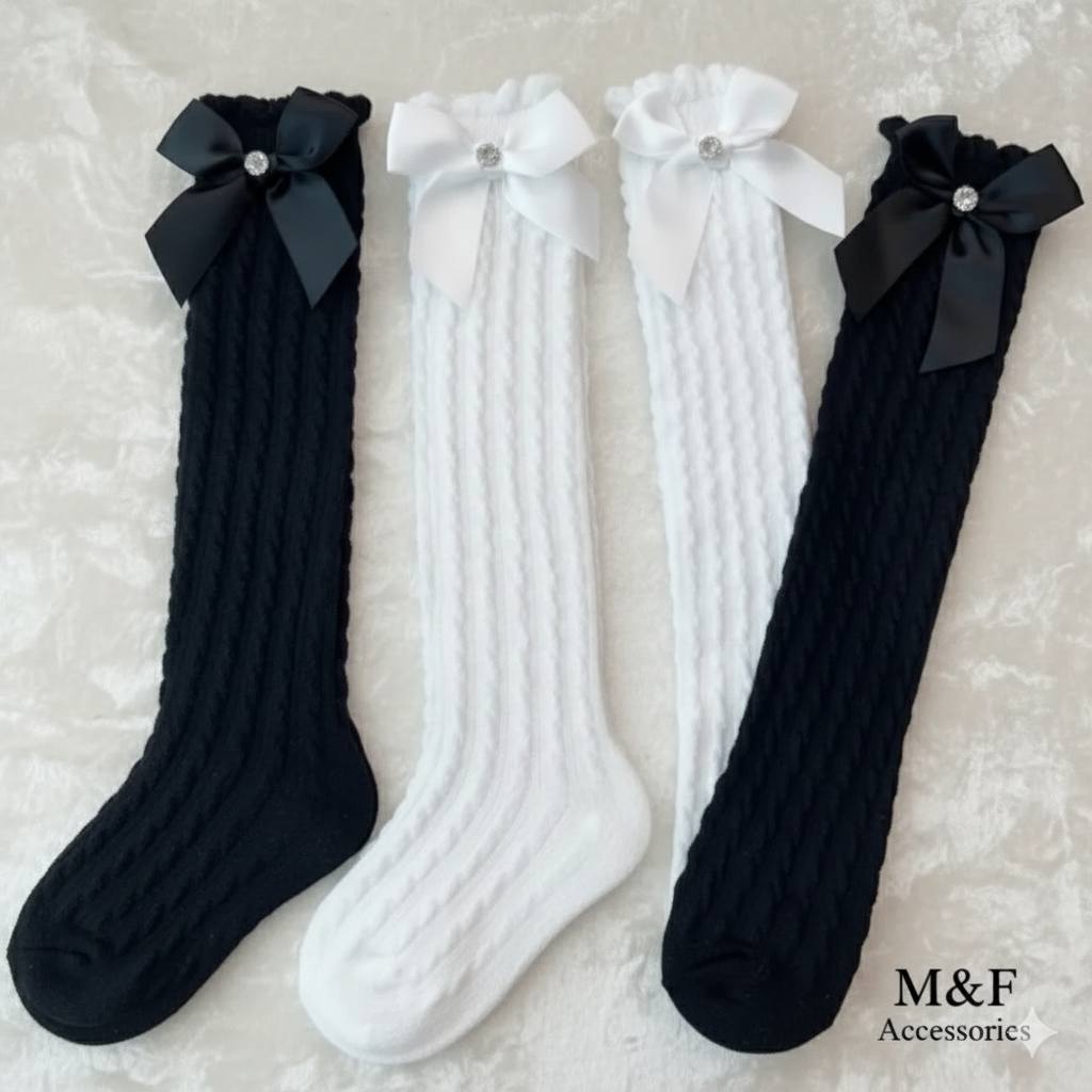 luxury bow socks a luxury bow socks