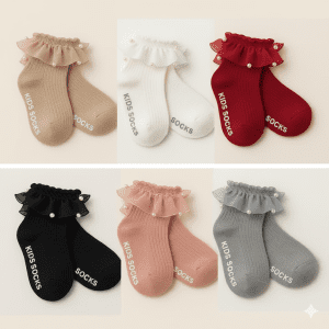 The Little Pearl Ruffle Socks