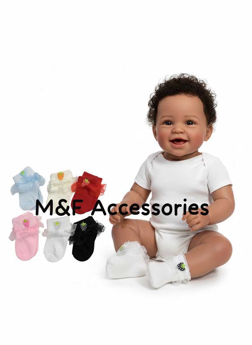 Little Strawberry Frill Socks