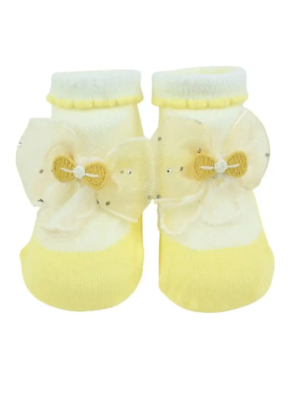 Lace Butterfly Knot Baby Booties Lace Butterfly Knot Baby Booties