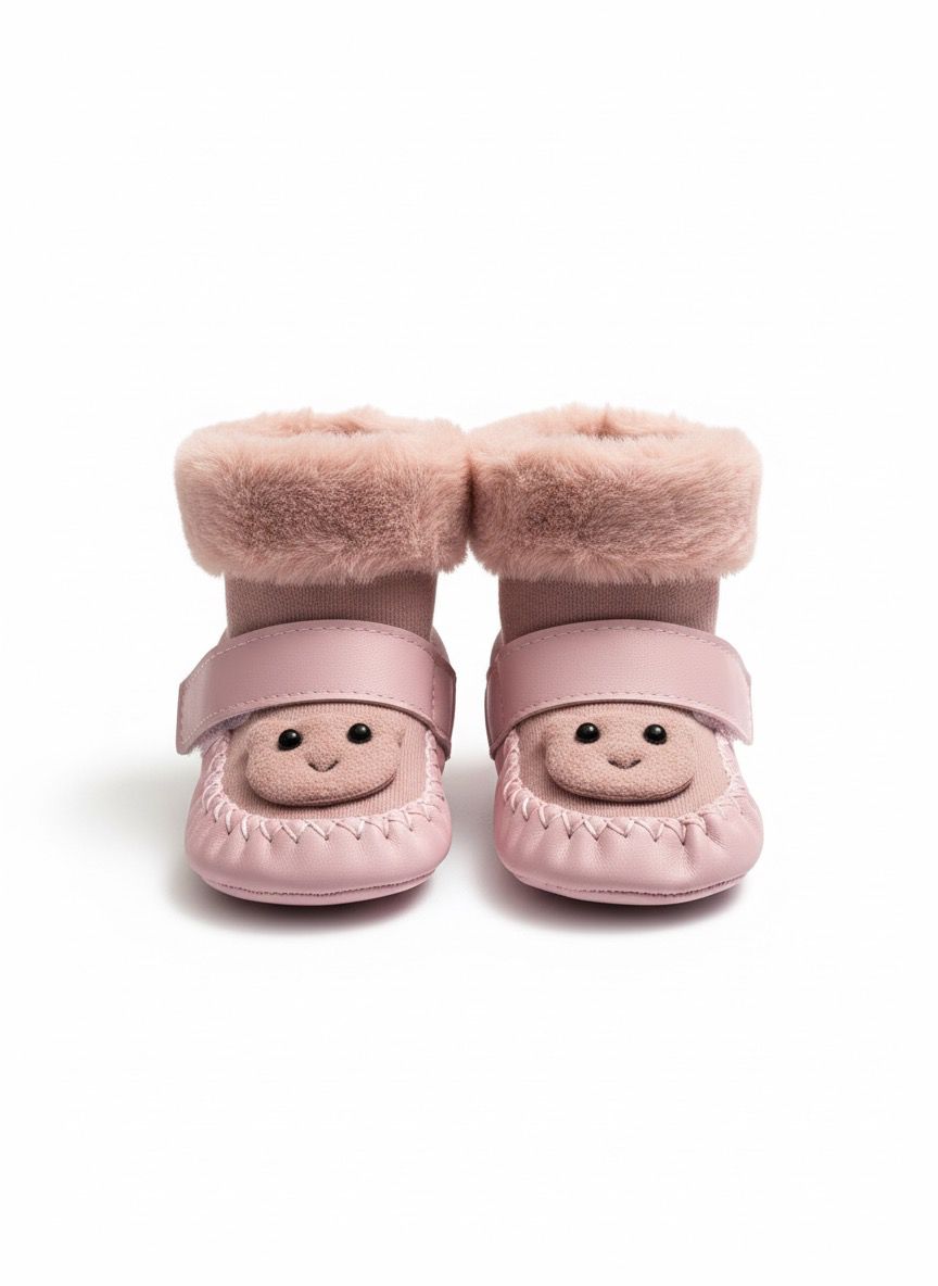 Happy Paws Fleece-Lined Baby Booties