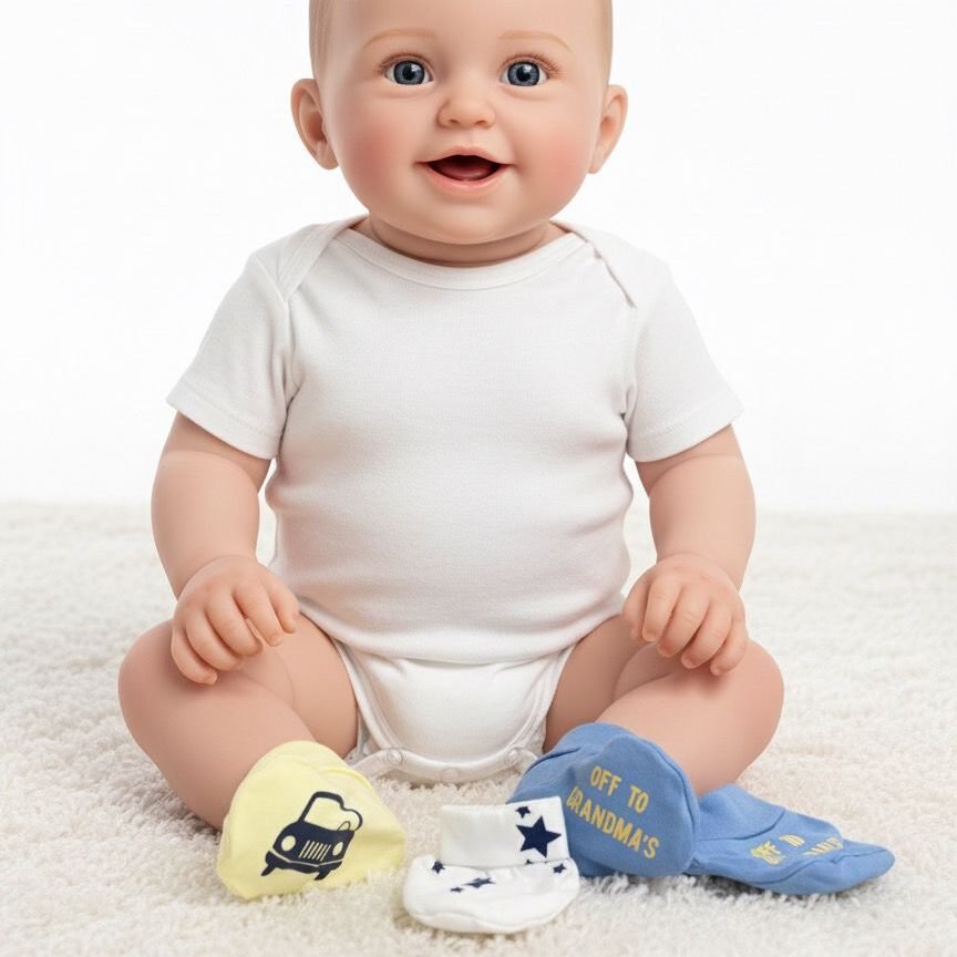 Adventure Buddy Baby Booties/Socks – Pack of 3 Pairs