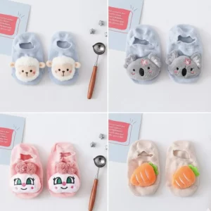 Baby Plush Character No-Slip booties