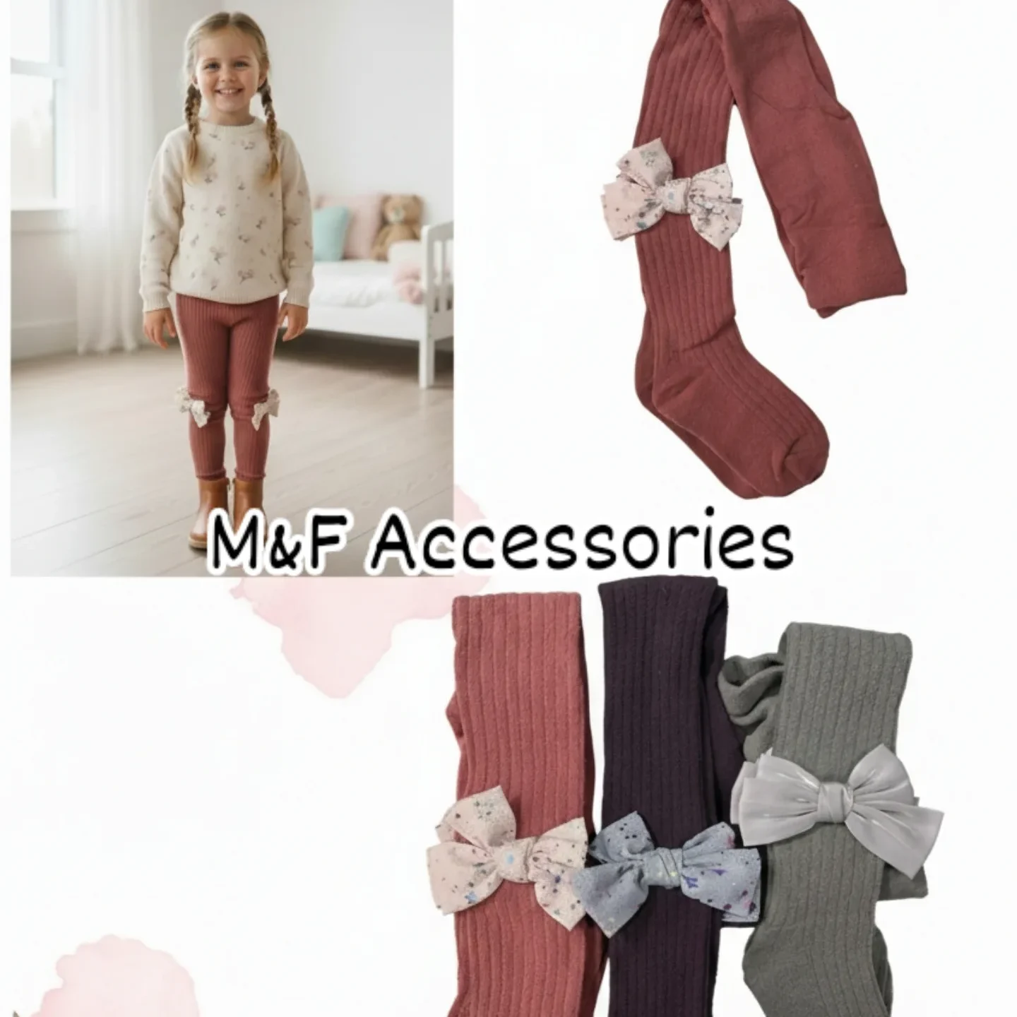 big bow ribbed baby leggings big bow ribbed baby leggings