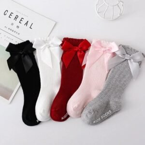 Knee High Bow Socks