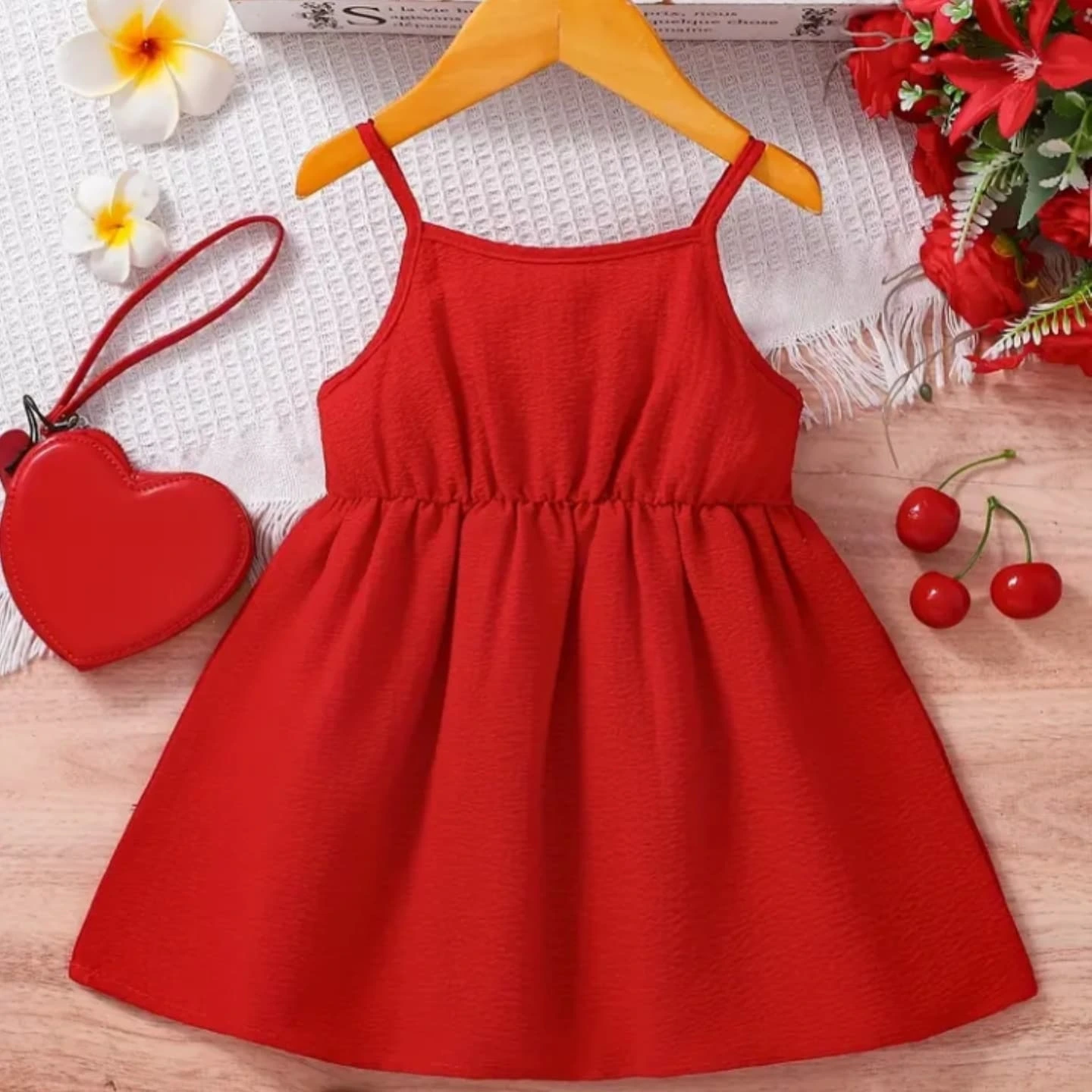 Ruby Red Button-Front Cami Dress Ruby Red Button-Front Cami Dress