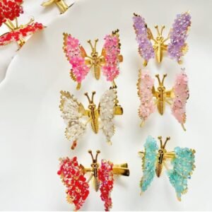 Butterfly Metal Pins (Pair)