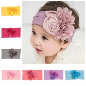 Rose Flower wide Headbands