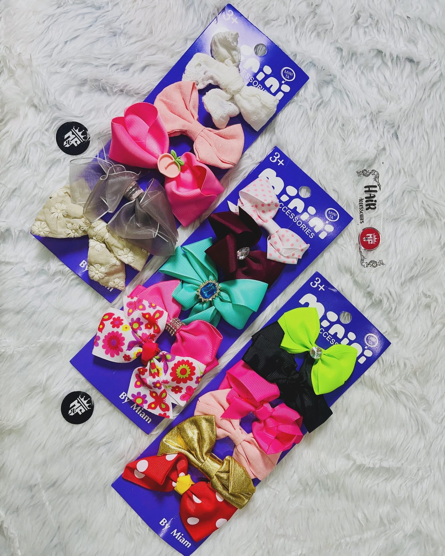 Bow Clip Cards (3 Pairs) Bow Clip Cards (3 Pairs)