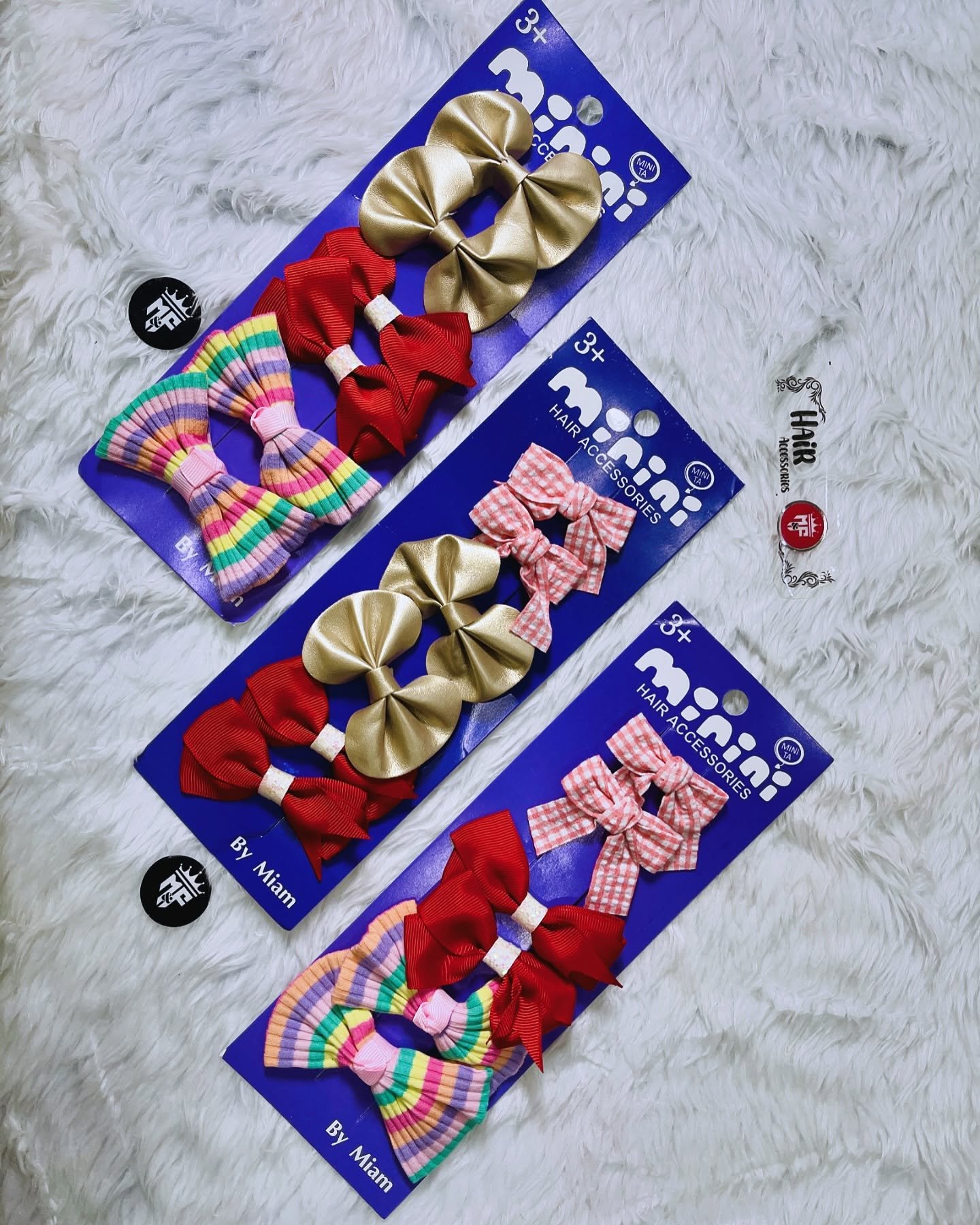 Bow Clip Cards (3 Pairs) Bow Clip Cards (3 Pairs)