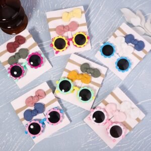 Sunshine Baby Goggles with Bow Headband