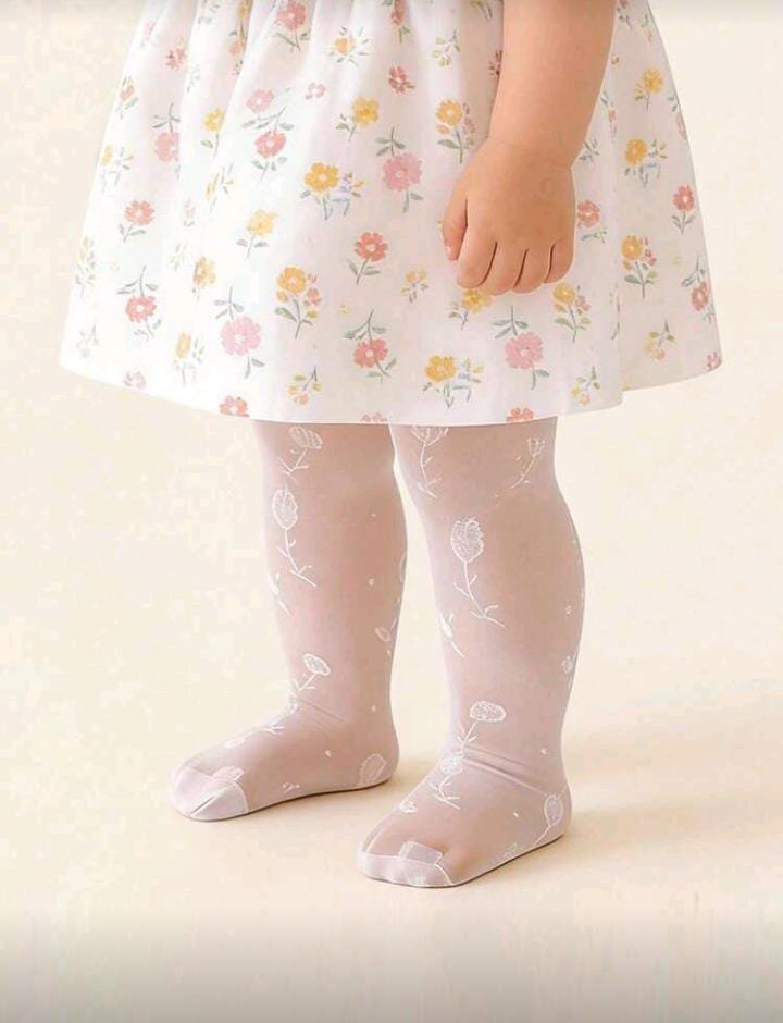 Premium Floral (Rose) Sheer Tights – Lightweight & Breathable Premium Floral (Rose) Sheer Tights – Lightweight & Breathable