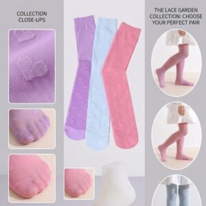 Premium Heart Pattern Summer Leggings – Light & Comfy