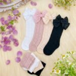Princess Big Bow Mesh Socks - Soft & Breathable
