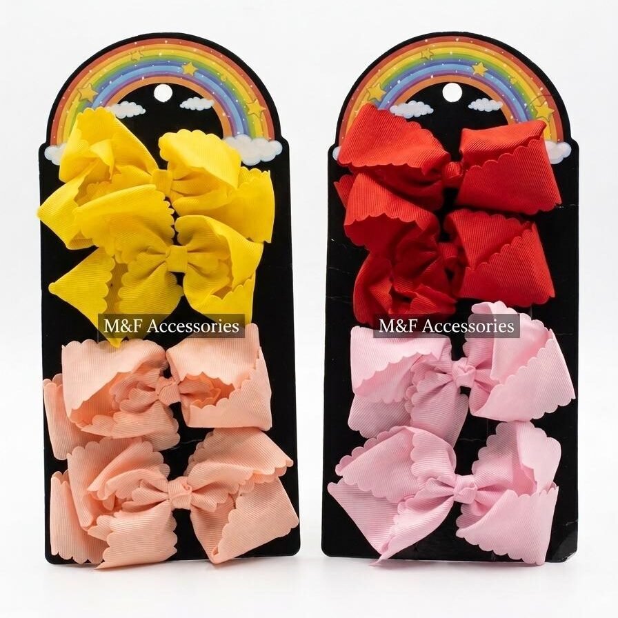 Premium Bow Clips – Pack of 4 (2 Pairs) Premium Bow Clips – Pack of 4 (2 Pairs)