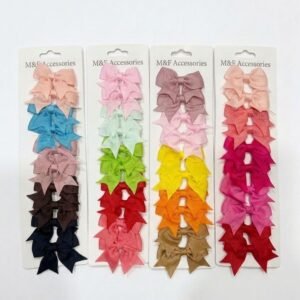 Pack of 5 Pairs Bow Clips – Cute & Stylish Hair Accessories for Girls
