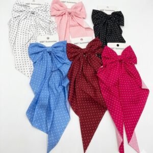 Polka Dot Streamer Bows for Girls
