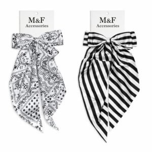 Luxury Long Tail Satin Bows – Premium Hair Clips for Girls