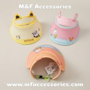 Kids Cute Cartoon Adjustable Sun Visor Cap