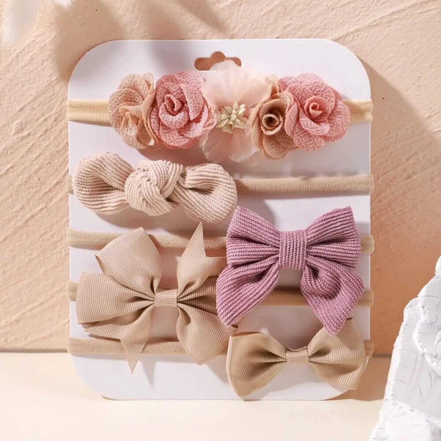 Infant & Toddler Floral Bow Headband Gift Set