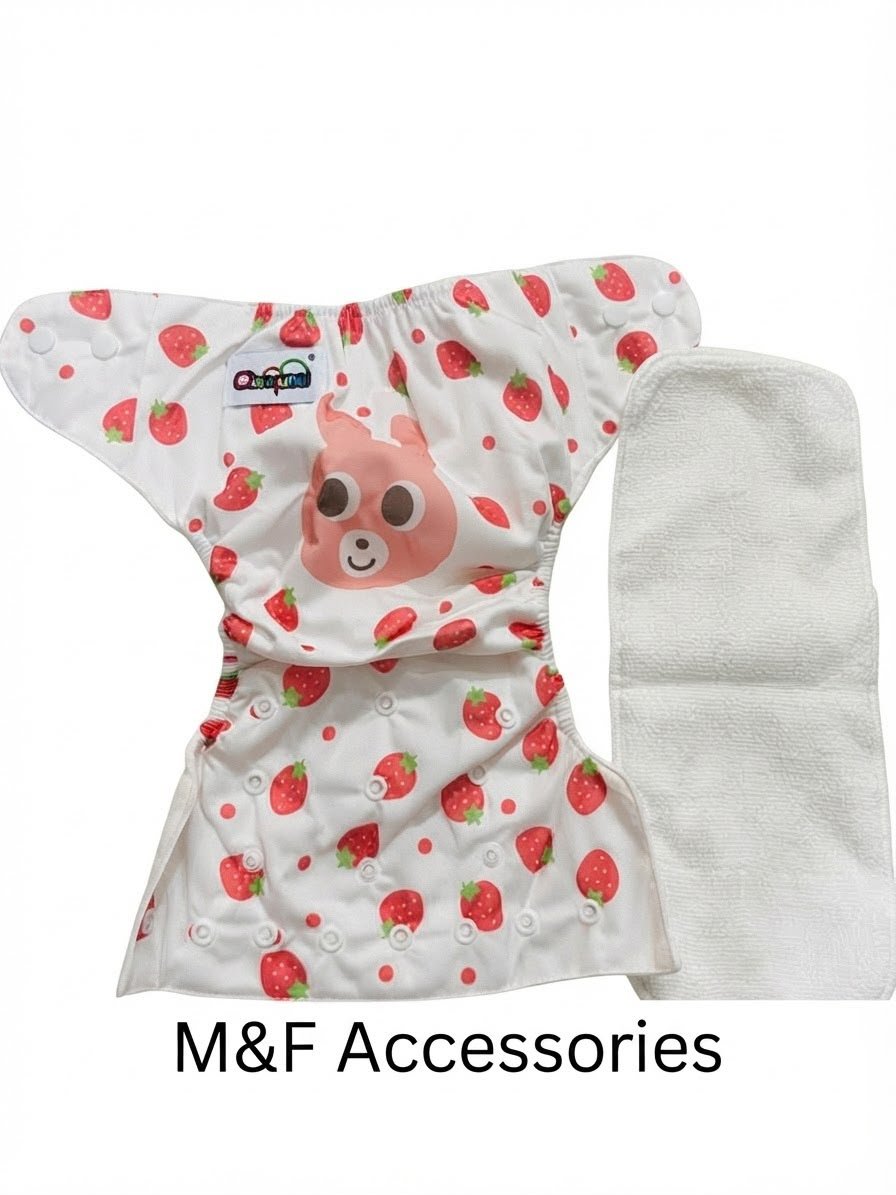 Adjustable & Reusable Printed Baby Diaper